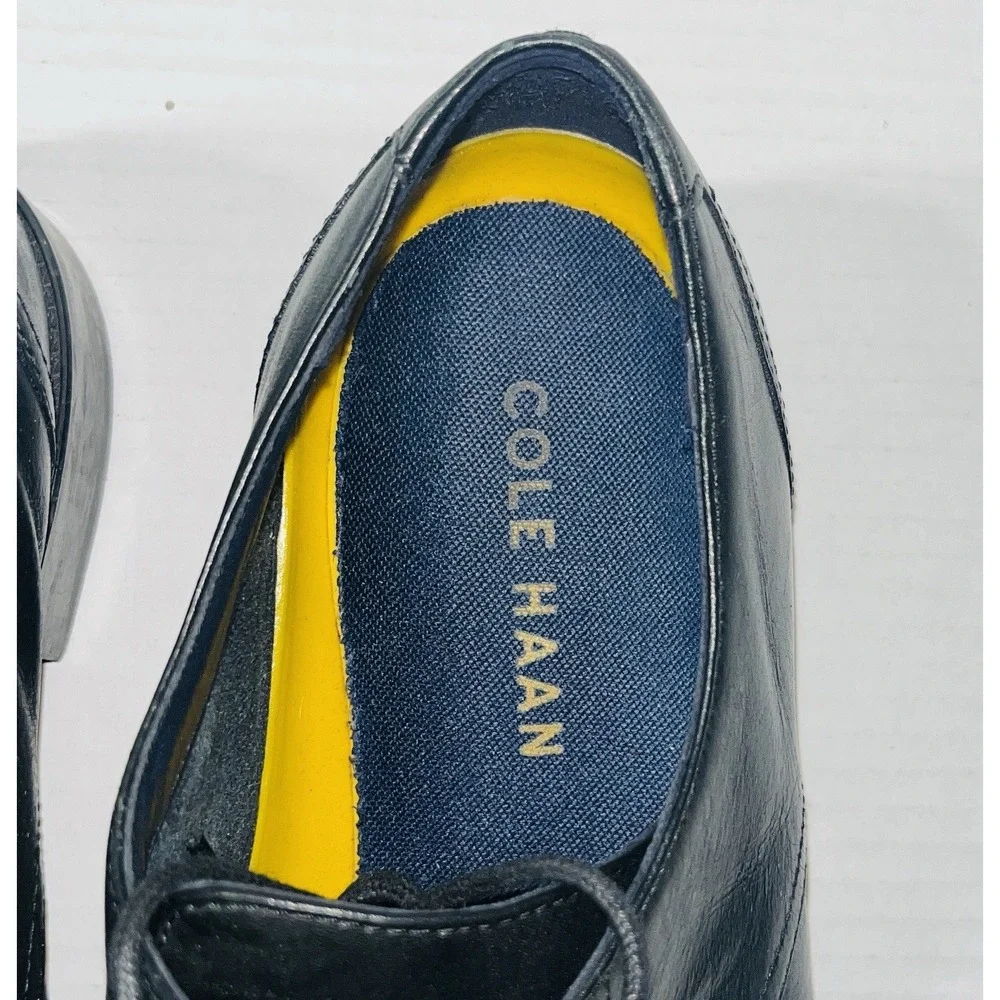Cole Haan Hawthorne Oxford Shoes Men's 10‎ Black Leather Academia Professional